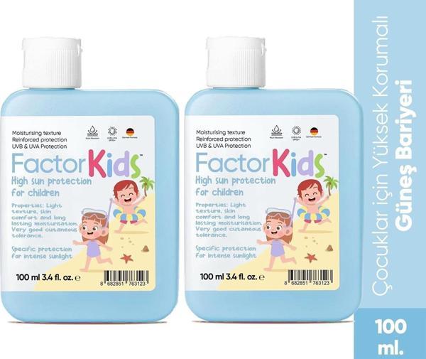 Factor Kids Güneş Kremi SPF50+ 100 ml 2 Adet - Image 1