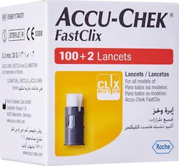 Accu-Chek Fastclix 100+2 Lancets - Image 1