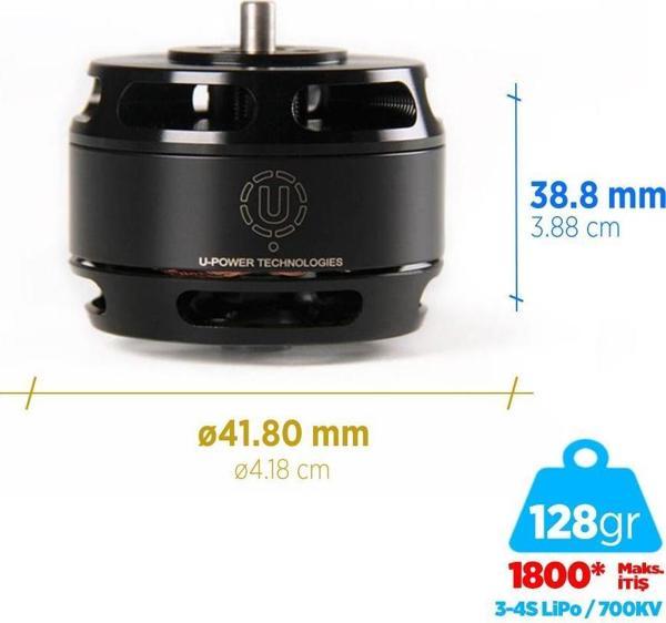 T-Motor U Power Type U U3 700KV Brushless Fırçasız UAV Motor Multikopter Multi-rotor Quadcopter Hexacopter Drone Motoru - Image 1