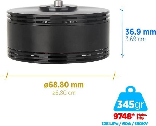 T-Motor V Type V602 180KV Brushless Fırçasız UAV Motor Multikopter Multi-rotor Quadcopter Hexacopter Drone Motoru - Image 1