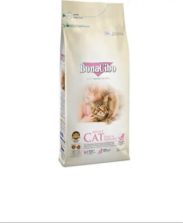 BonaCibo Kısırlaşlaştırılmış Kedi Maması Light Steril Kısır Kedi Maması 2 kg - Image 1