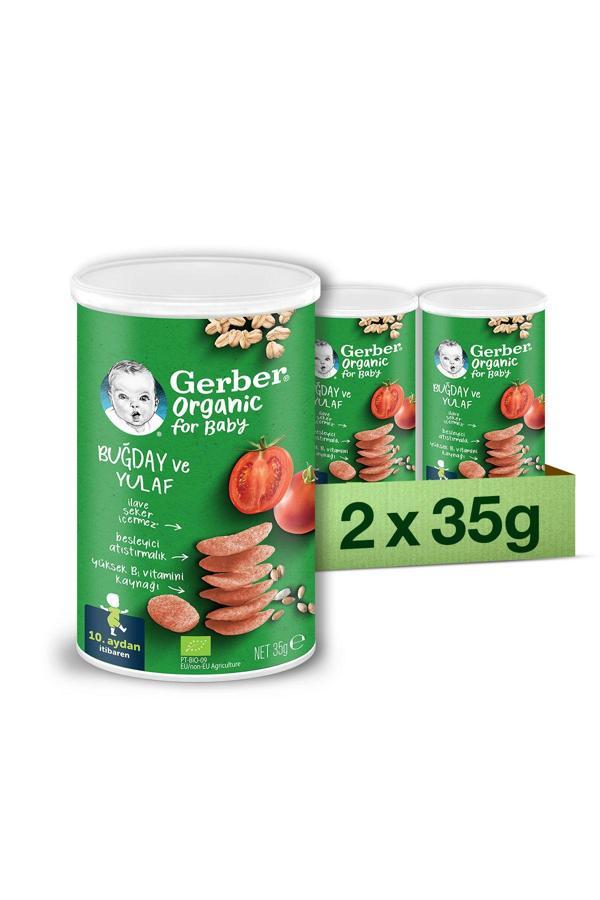 Gerber Organik Buğday Ve Yulaflı Bebek Atıştırmalığı 35g X 2 Adet - Image 1
