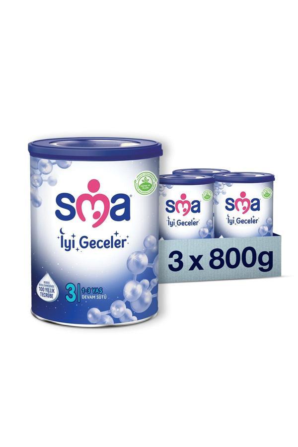 SMA İyi Geceler 3 Devam Sütü 800 gr 3 Adet - Image 1