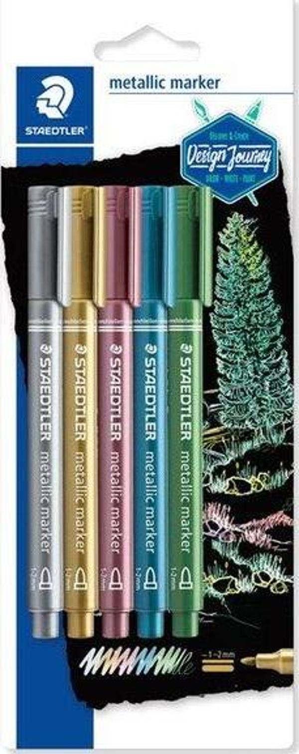 Staedtler Markör Metalik 5'li Set 8323-S BK5 - Image 1