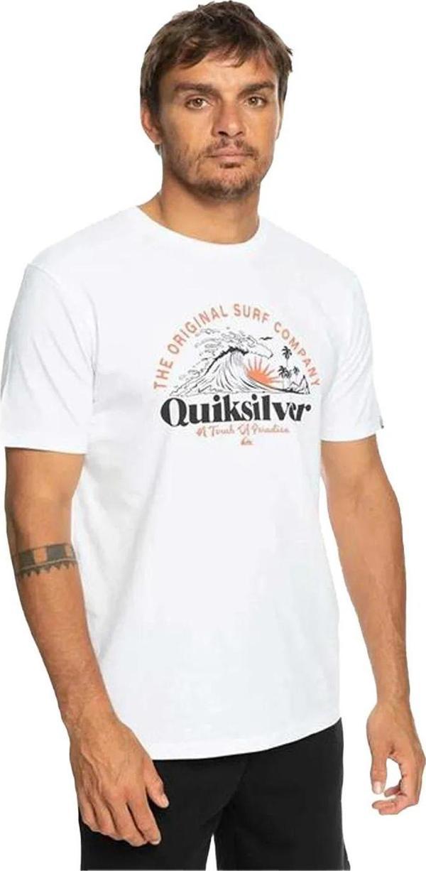 Quiksilver Sunset Wave Beyaz Erkek T-Shirt EQYZT07277-WBB0 - Image 1