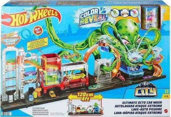 Hot Wheels Dev Ahtapot ile Araba Yıkama Oyun Seti - Image 1