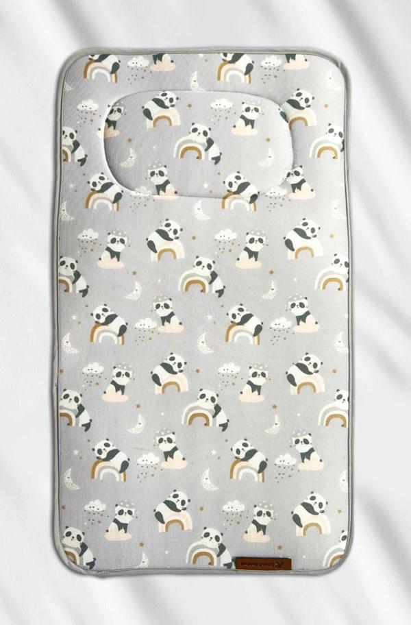 Panda Desenli Yenidoğan Alt Açma Değiştirme Pedi Minderi Örtüsü - Image 1