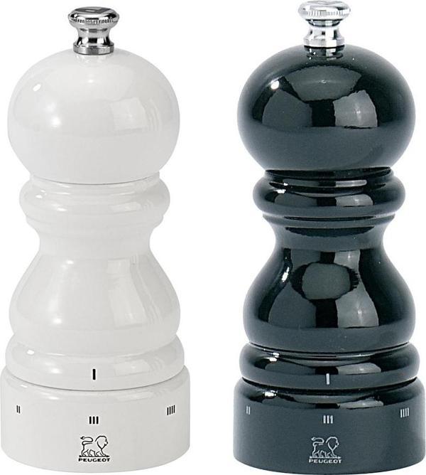 Peugeot Paris U Select Karabiber ve Tuz Değirmen Seti 12 Cm Siyah Beyaz - Image 1