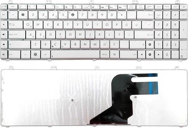 Asus N55, N55E, N55S Serisi Notebook Klavyesi (Gümüş Gri TR) - Image 1