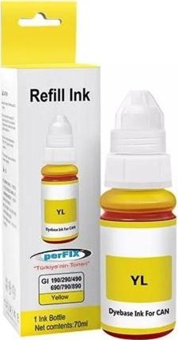 CGI-490Y - SARI ŞİŞELİ 790 - 190 - MÜREKKEP 70ml (Canon Muadil) - Image 1