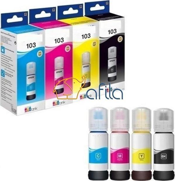 Epson Muadil T103 SİYAH ŞİŞELİ MÜREKKEP (70 ml) /  4'lü SET - Image 1