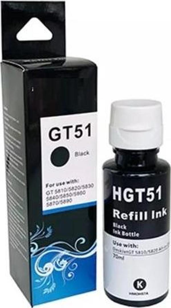 GT51 X4E40AE SİYAH ŞİŞELİ MÜREKKEP 90ml (Hp Muadil) - Image 1