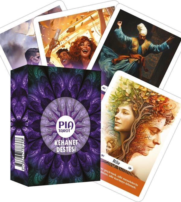 Pia Tarot Kehanet Destesi, Açıklamalı 47 Kart Kutulu Set - İkilem - Image 1