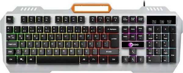 Lecoo KB123 USB Kablolu Rainbow Efektli Gaming Türkçe Q Siyah Klavye - Image 1