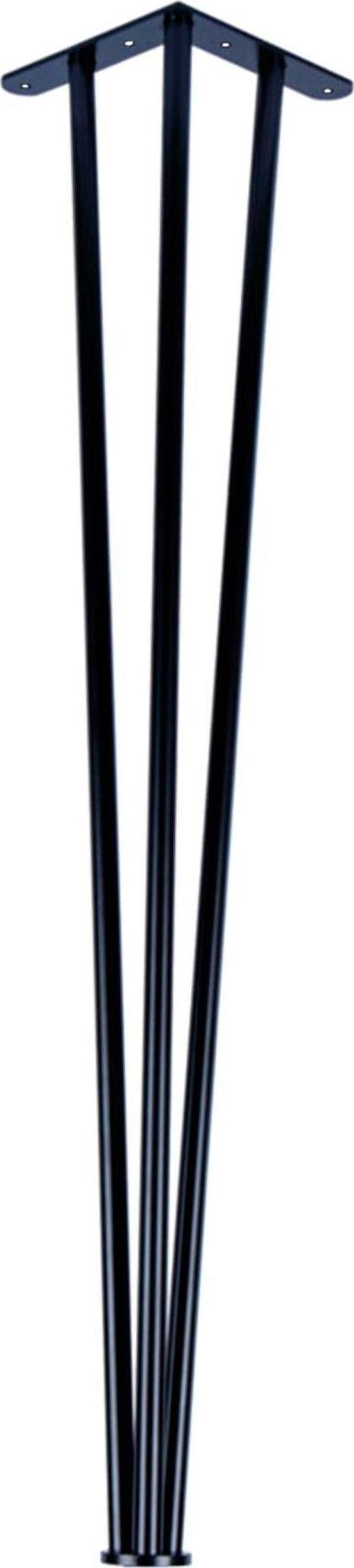 85 Cm Pingolu Dresuar Ayağı Metal Profil Boru Ayak Kütük Yüksek Bar Masası Siyah (1 ADET) - Image 1