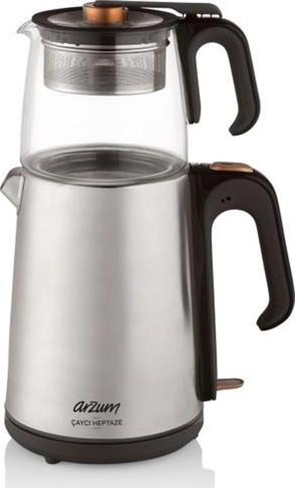 Arzum AR3024 Çaycı Heptaze Çay Makinesi - Inox / Cam - Image 1