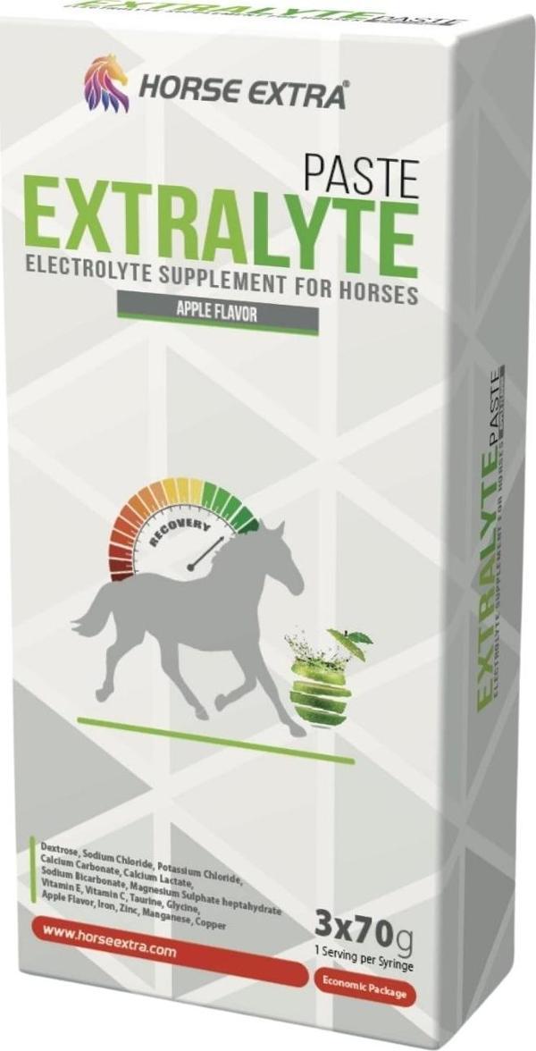 Horse Extra  Extralyte Electorylte Pasta 3*70 Gr - Image 1