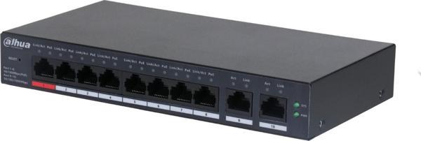 Dahua CS4010-8ET-110 8 Port PoE + 2 Port Gigaibt Uplink Yönetilebilir PoE  Switch 110W - Image 1
