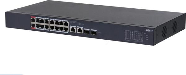 Dahua CS4220-16GT-135 16 Port PoE 2 Port Uplink 2 Port SFP Full Gigabit Yönetilebilir PoE Switch 135W - Image 1