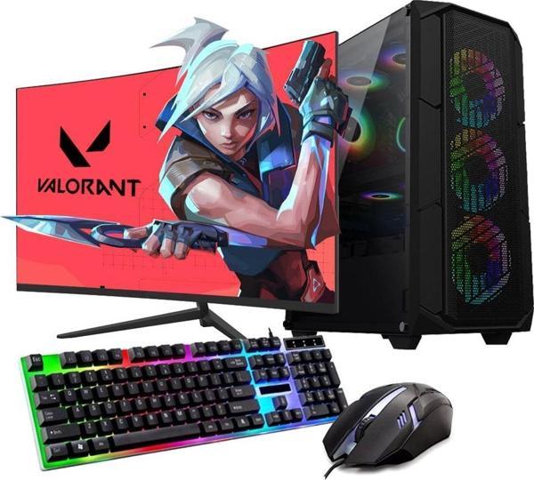 Ryzen5 5600 16GB 480SSD 8GB RTX3050 27" Mon. Oyun Bilgisayarı (Gaming Set) - Image 1