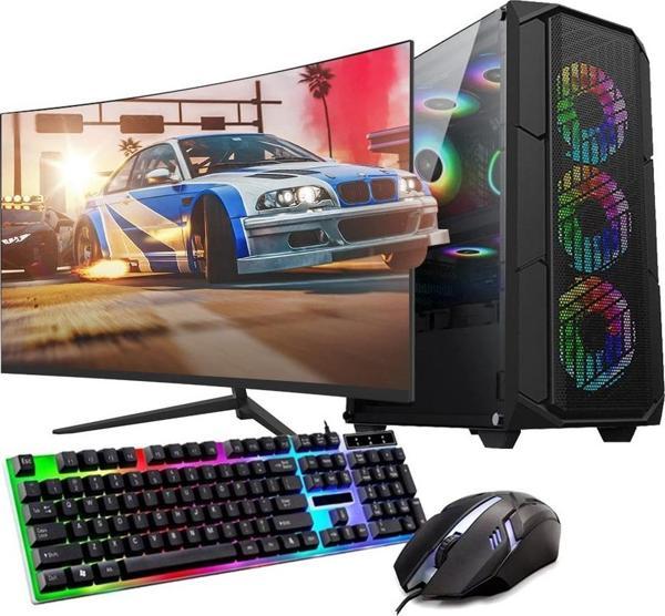 Ryzen5 5600 8GB 240SSD 4GB RX550 24" Mon. Oyun Bilgisayarı (Gaming Set) - Image 1