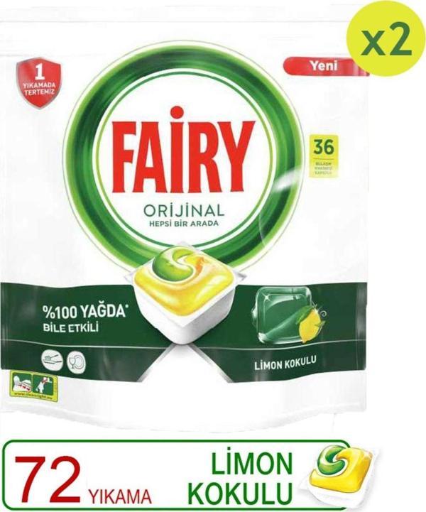 Hepsi Bir Arada Bulaşık Makinesi Kapsülü 72 Adet (36x2) - Image 1