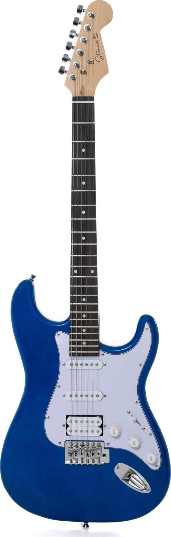 Strauss ESH-211 BL ELEKTRO GİTAR HSS - MAVİ SET(Amfi-KILIF-ASKI-TEL-KABLO-PENA) - Image 1