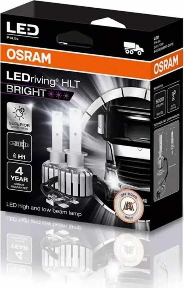 Osram Far Ampulü Led H1 24V 12W Ledriving 64155DWS - Image 1