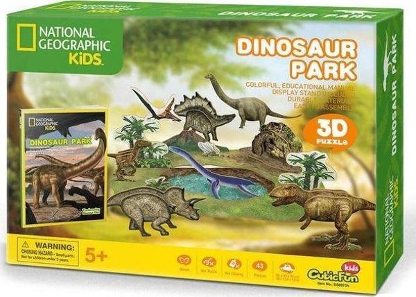 CubicFun 3D Puzzle National Geographic Dinozor Parkı 3D Puzzle - Image 1