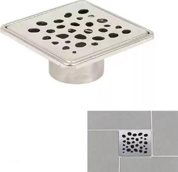Sukar YerSifonu 10x10 ÇakılTaşı Izgara Komple Paslanmaz Yeşil Gövde Dahil  1153-0411099-01 - Image 1