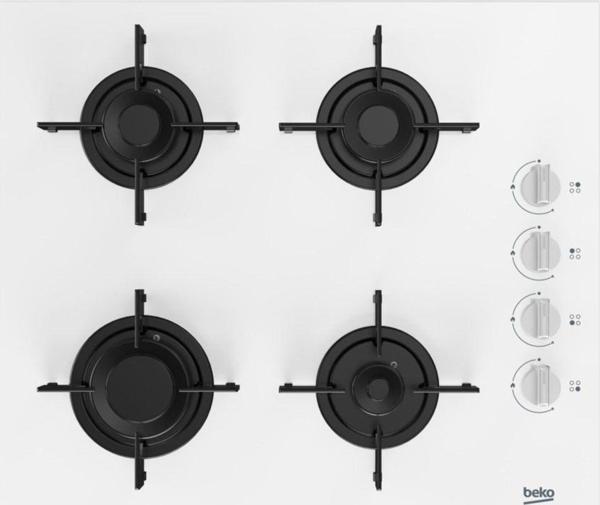 BOCD T 6011 EB Beyaz Cam Ankastre Ocak - Image 1