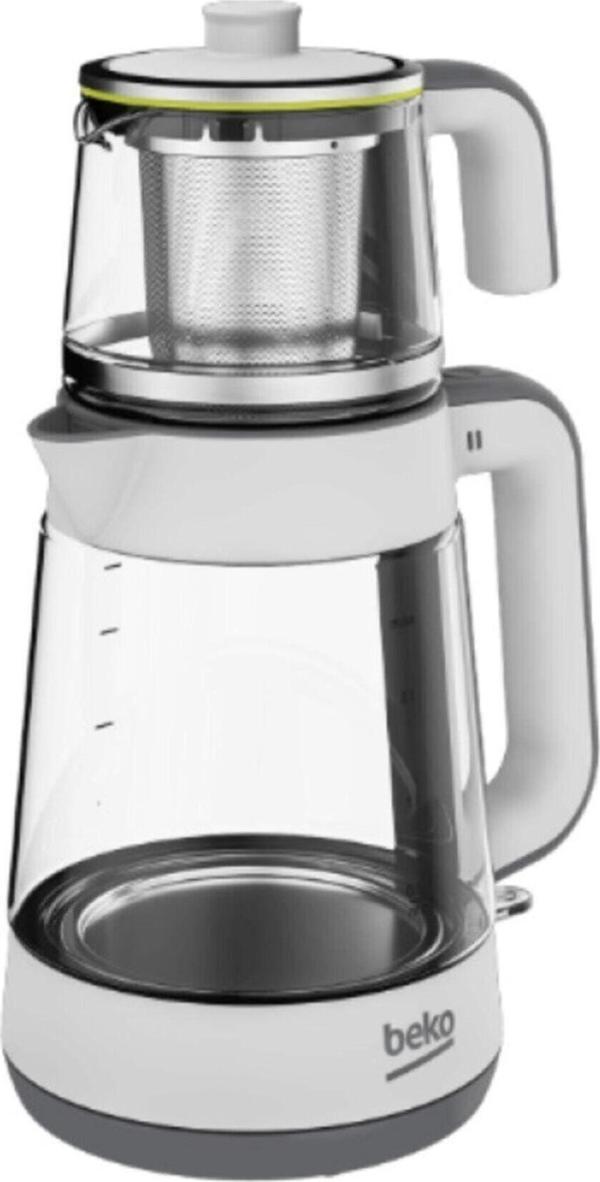 CM 5964 Floral 1900 W Cam Demlikli Çay Makinesi - Image 1