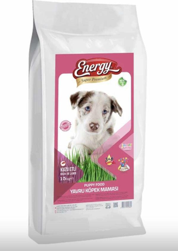 Energy Premium Kuzu Etli Pirinçli Yavru Köpek Maması 15 Kg - Image 1