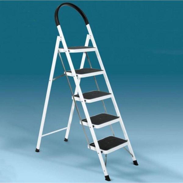 Hafif Esnek Geniş 5 Basamaklı Katlanır Ergonomik Merdiven - Image 1