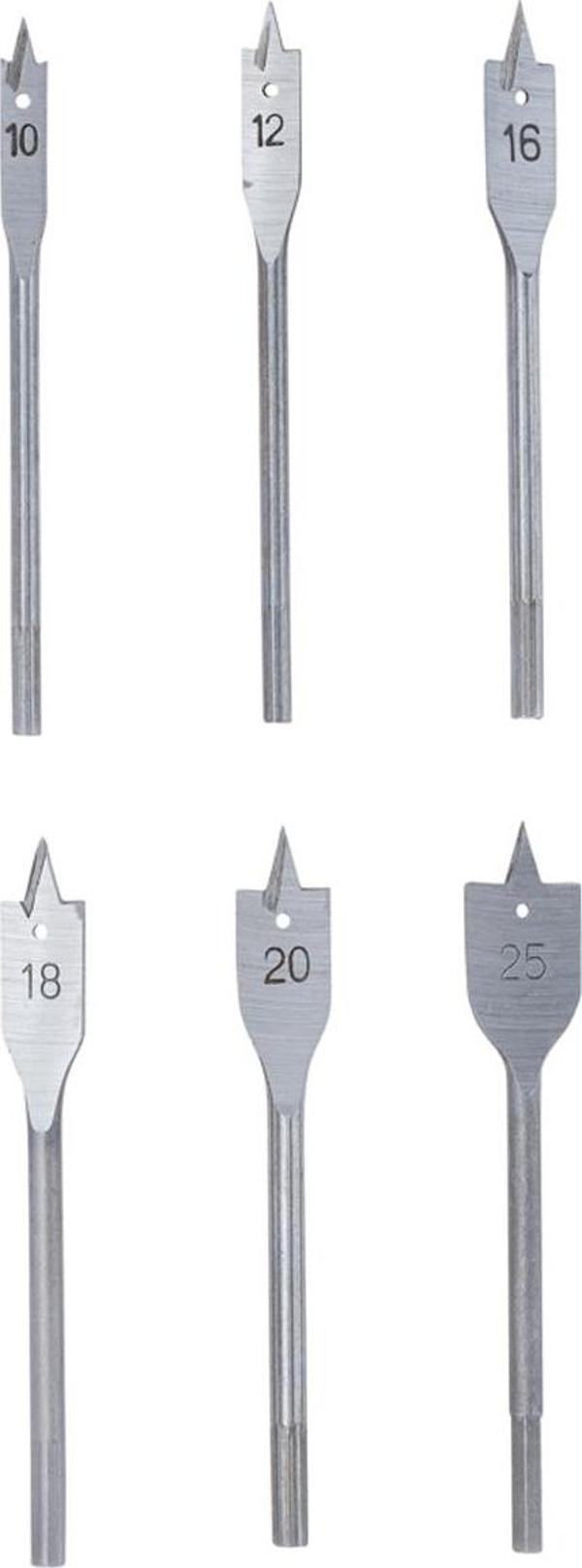BGS Düz Freze Matkap Seti 10 - 25 Mm | 6 Pcs - Image 1