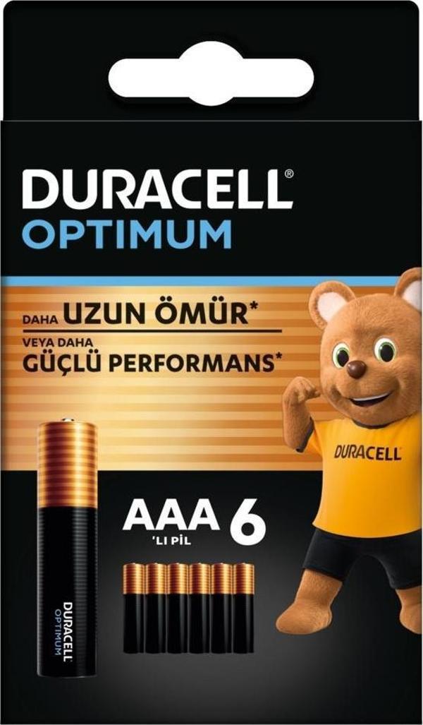 Duracell Optimum İnce Kalem 6'lı AAA - Image 1