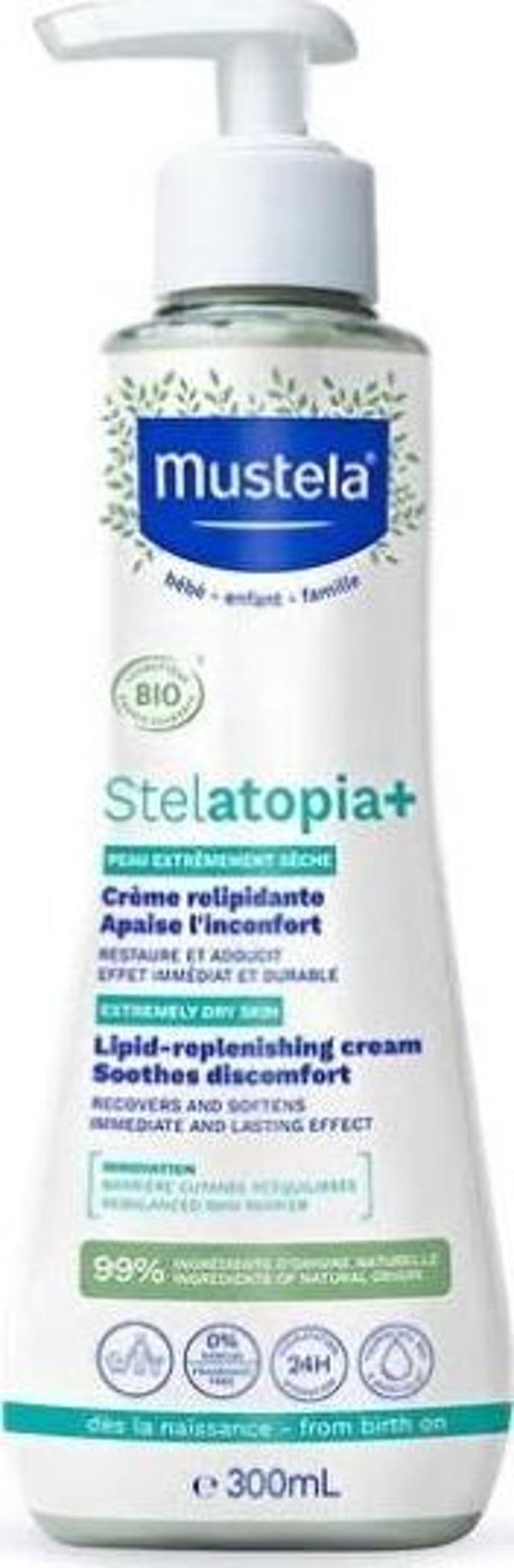 Mustela Stelatopia Lipit Yenileyici Krem Pompalı Şişe 300 ml - Image 1