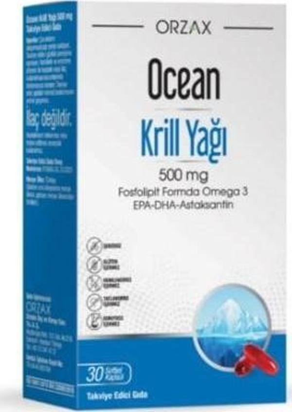 Ocean Krill Oil 500 mg 30 Kapsül - Image 1
