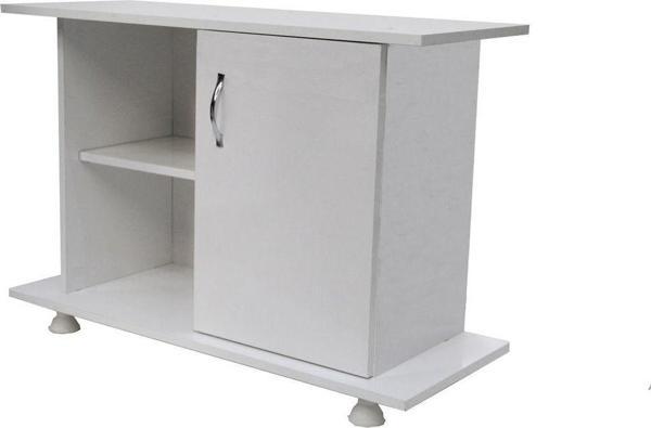 Kanki Pet Kp1045 Düz Akvaryum Beyaz Sehpa 100 X 45 X 67 Cm - Image 1