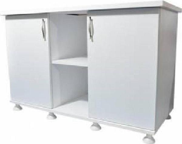 Kanki Pet 120 Cm Mdf Akvaryum Beyaz Sehpa 120X50X67 Cm - Image 1