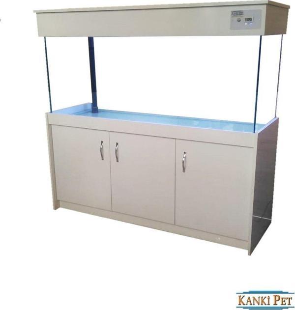 Kanki Pet 150 Cm Mobilyalı Sumplı Lüks Akvaryum Kumandalı Led Aydınlatmalı Sepha 150 cm - Image 1