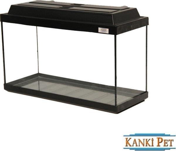 Kanki Pet 65 Cm Akvaryum  Siyah Tam Kapaklı - Image 1