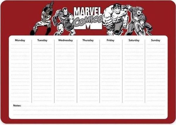Marvel 17 x 24 Haftalık Planlayıcı - Image 1