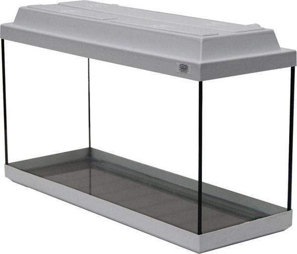 Kanki Pet Akvaryum Düz Beyaz Tam Kapaklı Sehpa 80 Cm - Image 1