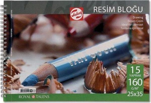 Talens 25 x 35 Spiralli Çizim Blok 15 Yaprak - Image 1