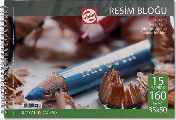 Talens 35 x 50 Spiralli Çizim Blok 15 Yaprak - Image 1
