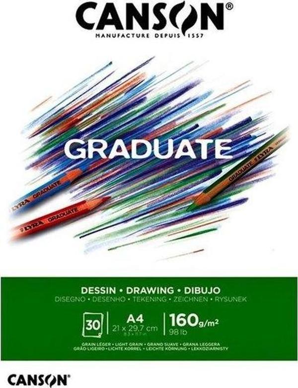 Canson Graduate Çok Amaçlı Blok Sketch A4 160 gr Eskiz Blok - Image 1