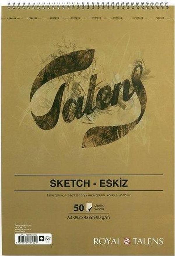 Talens A3 Spiralli Eskiz Blok 50 Yaprak - Image 1