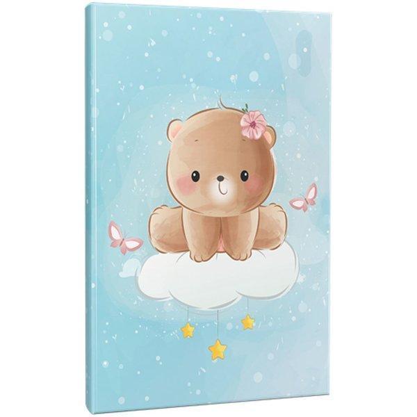 Mor Kelebek Butterfly Teddy 64 Sayfa Çizgili Defter - idefix