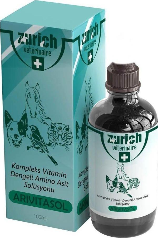 Zurich Arivitasol Evcil Hayvanlar İçin Kompleks Vitamin Ve Dengeli Aminoasit Solüsyonu 100 ml - Image 1